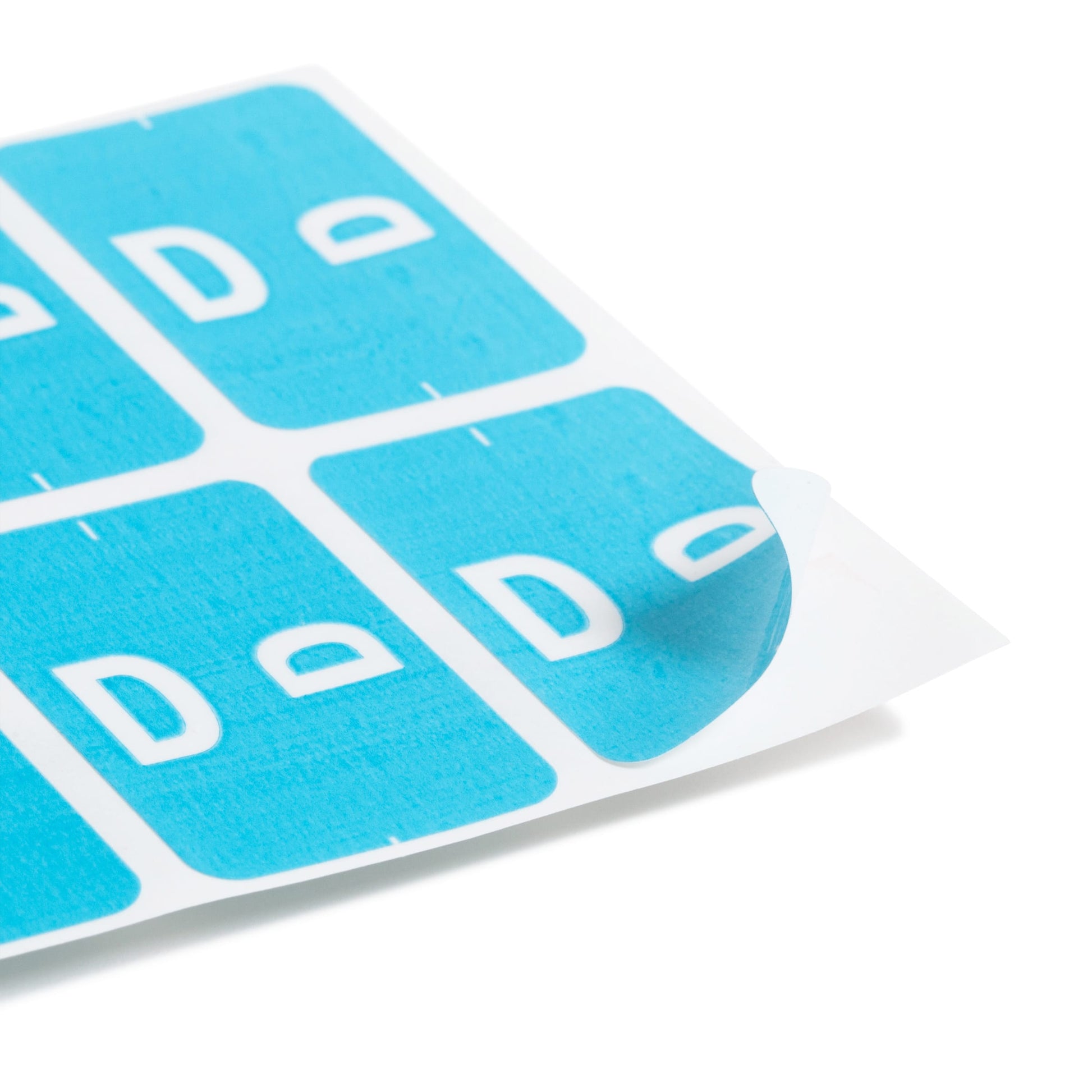AlphaZ® ACCS Color Coded Alphabetic Labels - Sheets, Light Blue Color, 1" X 1-5/8" Size, Set of 100, 086486671743