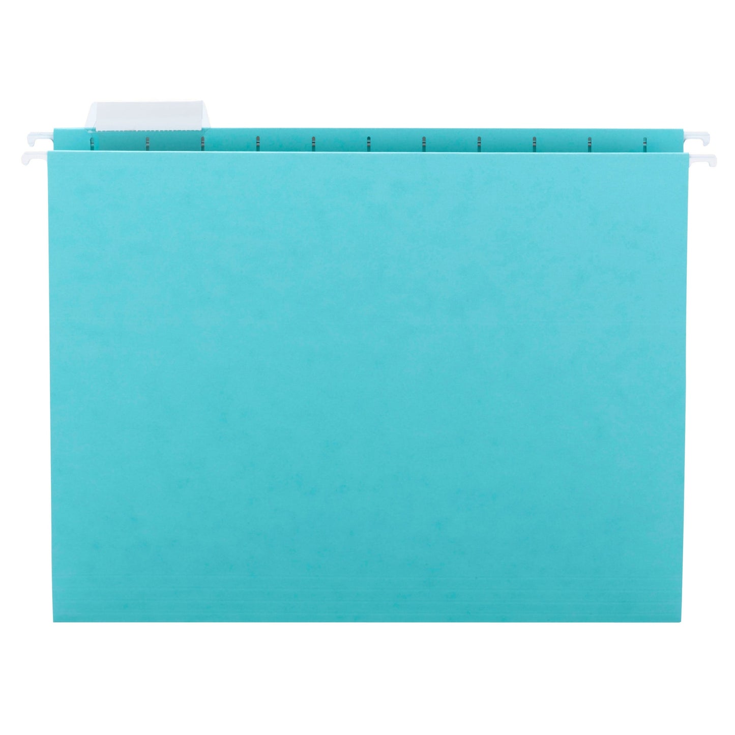 Standard Hanging File Folders with 1/5-Cut Tabs, Aqua Color, Letter Size, Set of 25, 086486640589