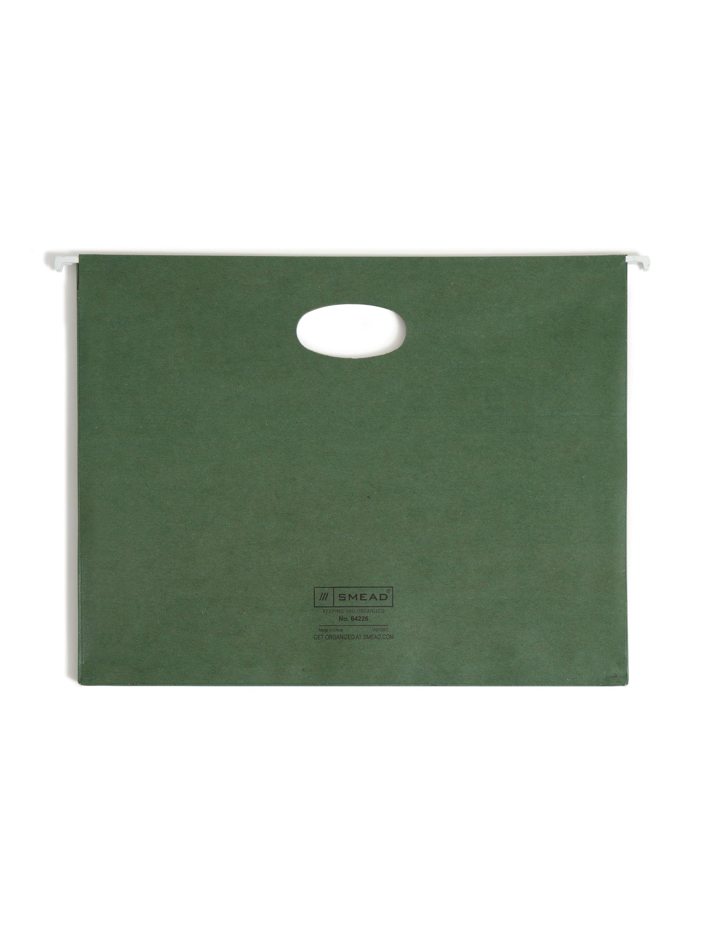 100% Recycled Hanging File Pockets, Standard Green Color, Letter Size, Set of 10, 086486642262