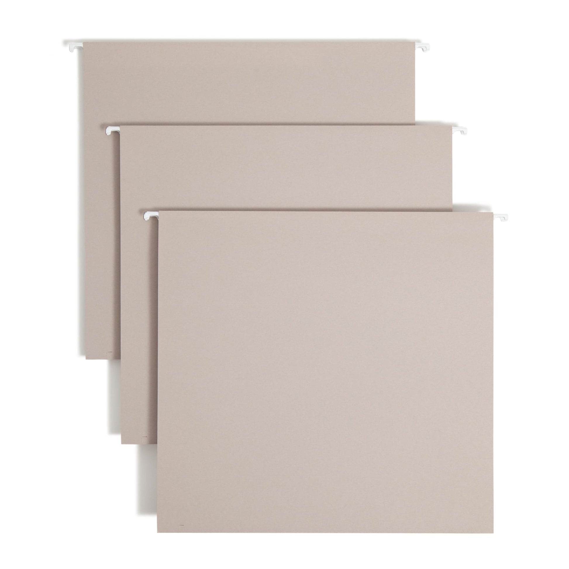 TUFF® Hanging Box Bottom File Folders with Easy Slide® Tabs, 4 inch Expansion, Gray Color, Letter Size, Set of 1, 086486642422