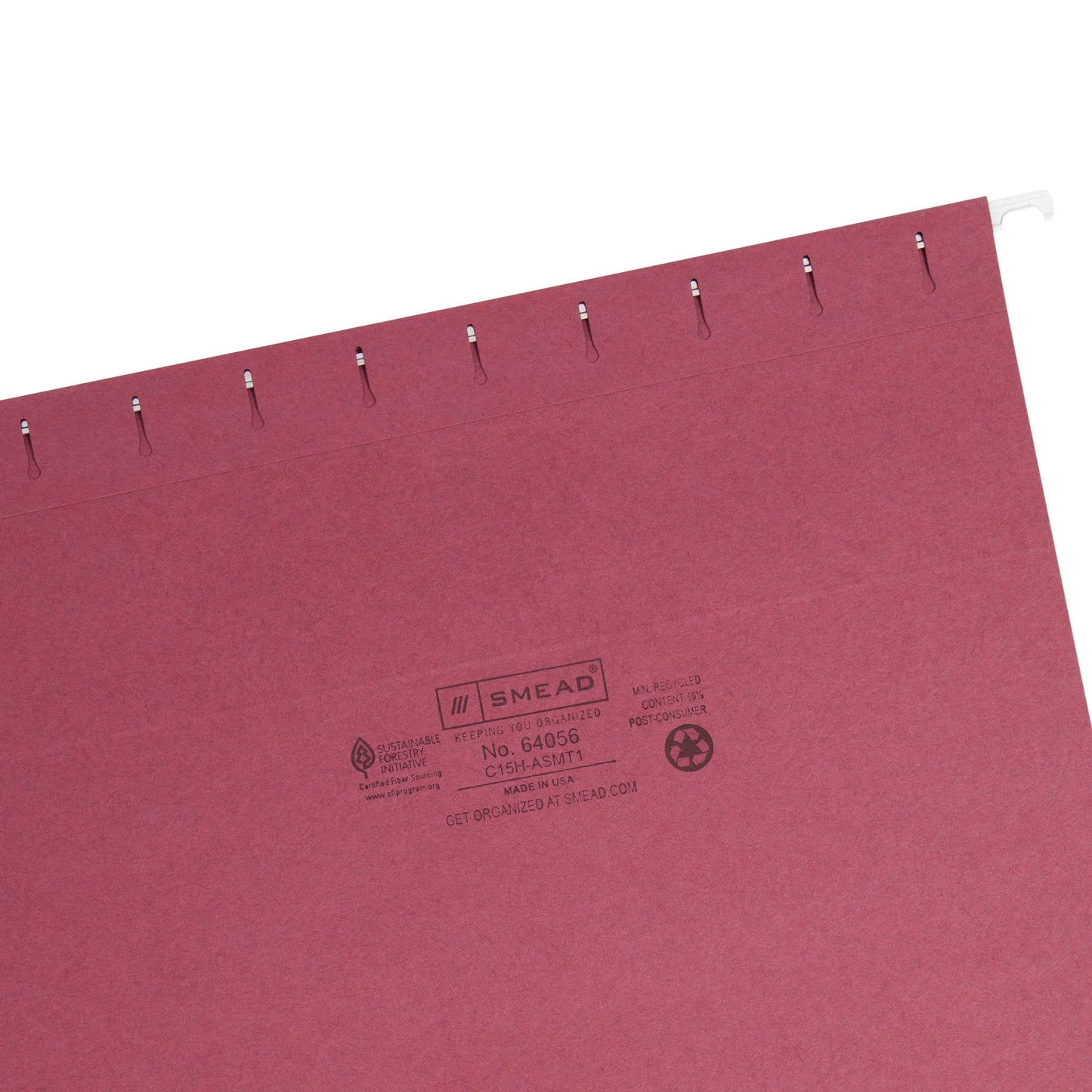 Standard Hanging File Folders with 1/5-Cut Tabs, Assorted Jewel Tones Color, Letter Size, Set of 25, 086486640565