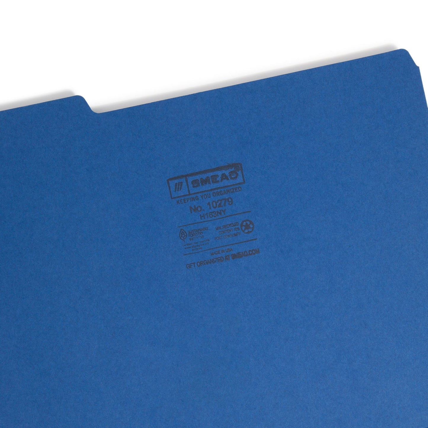 Interior File Folders, Navy Color, Letter Size, Set of 100, 086486102797