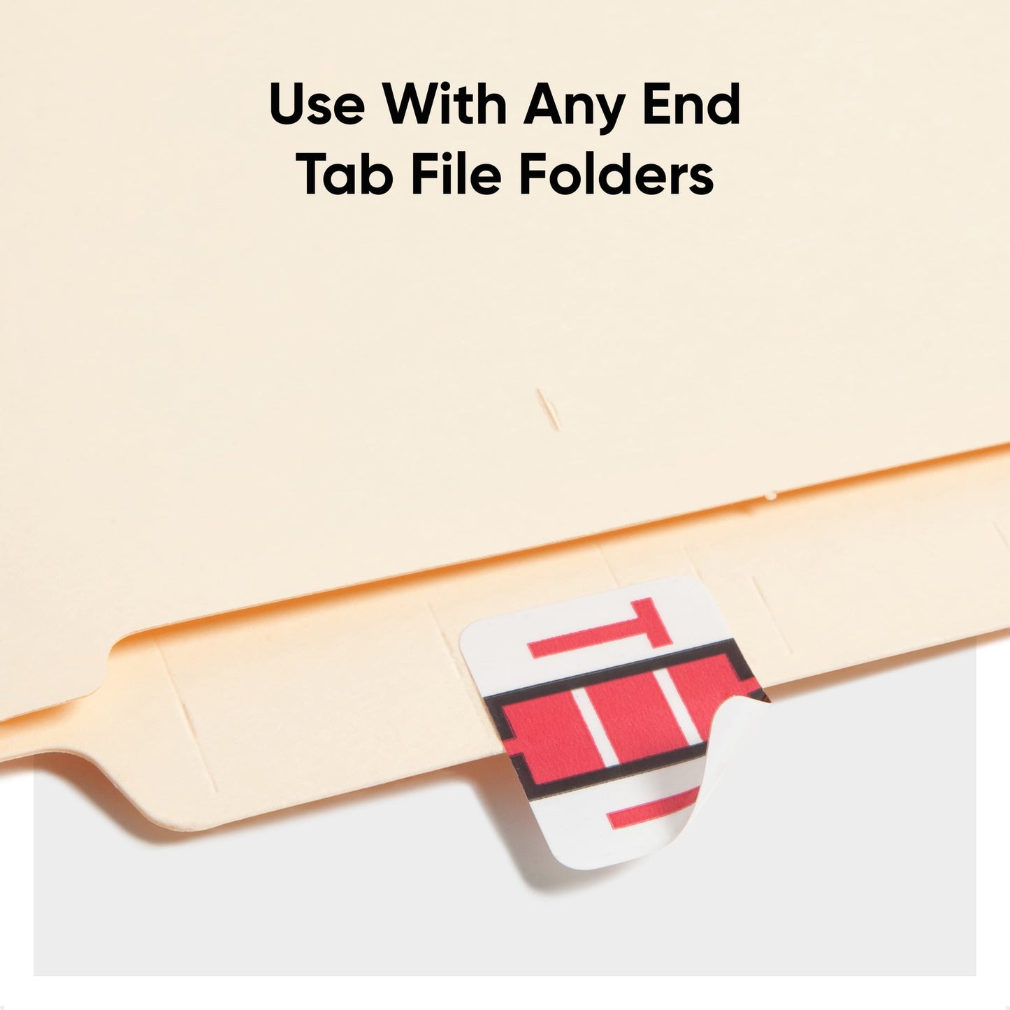 BCCR Bar Style Color-Coded Alphabetic Labels, A-Z Rolls, Red Color, 1-1/4" X 1" Size, Set of 50, 086486670906