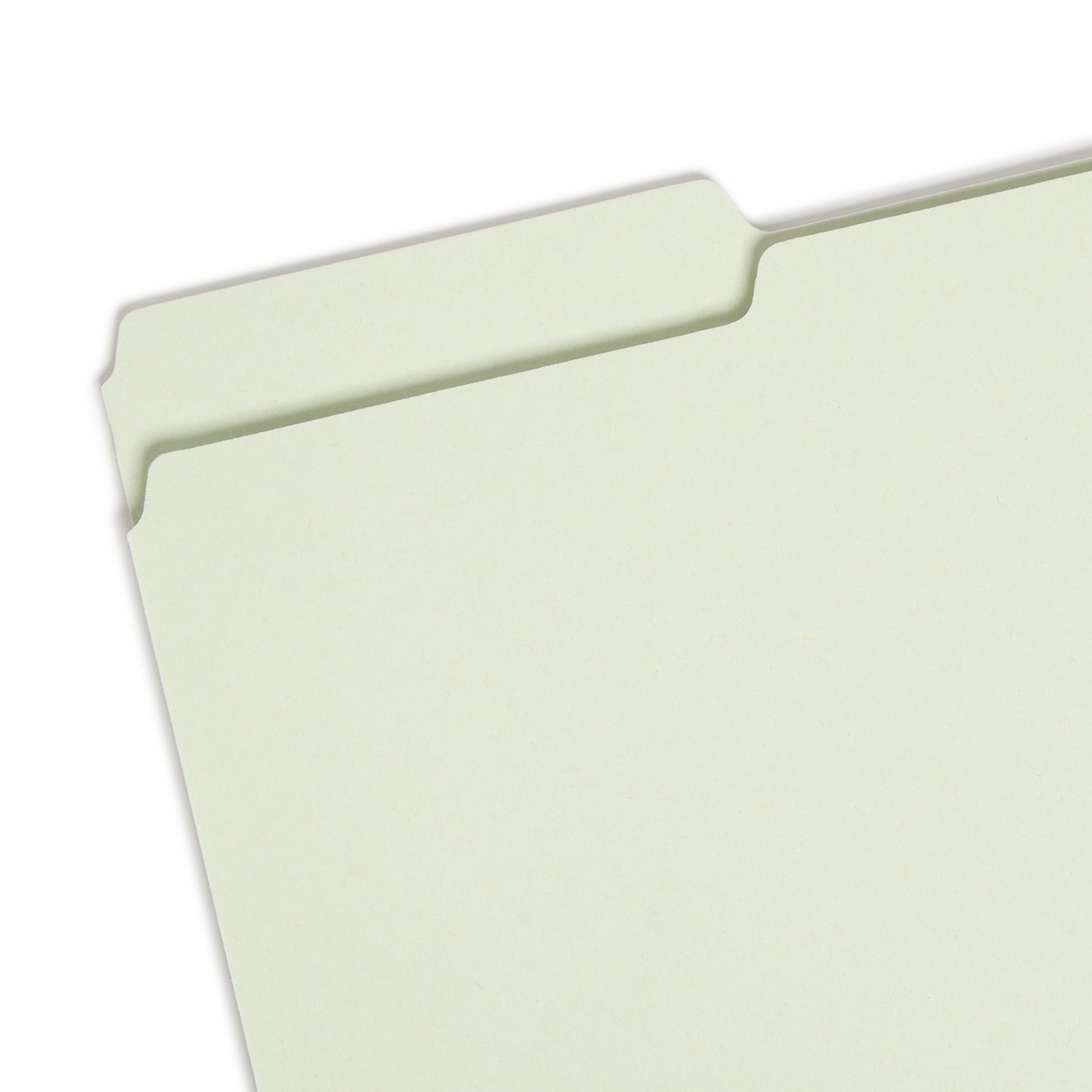 Pressboard File Folder, 1 inch Expansion, 1/3-Cut Tab, Gray/Green Color, Legal Size, Set of 25, 086486182300