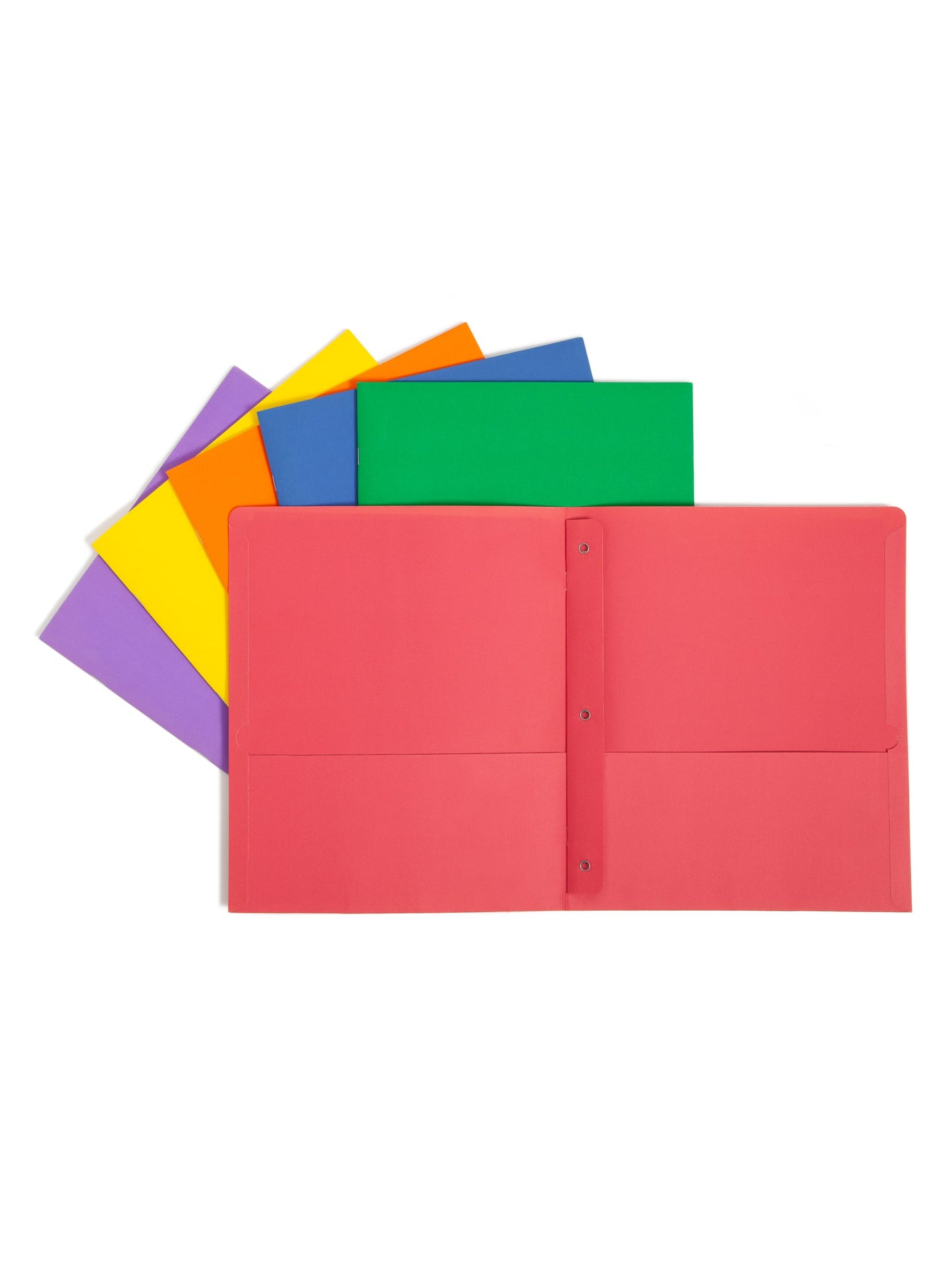 Standard Two-Pocket Folders, Set of 6Two-Pocket Folders, Assorted Colors, Letter, Assorted Colors, Letter Size, Set of 6, 086486880664