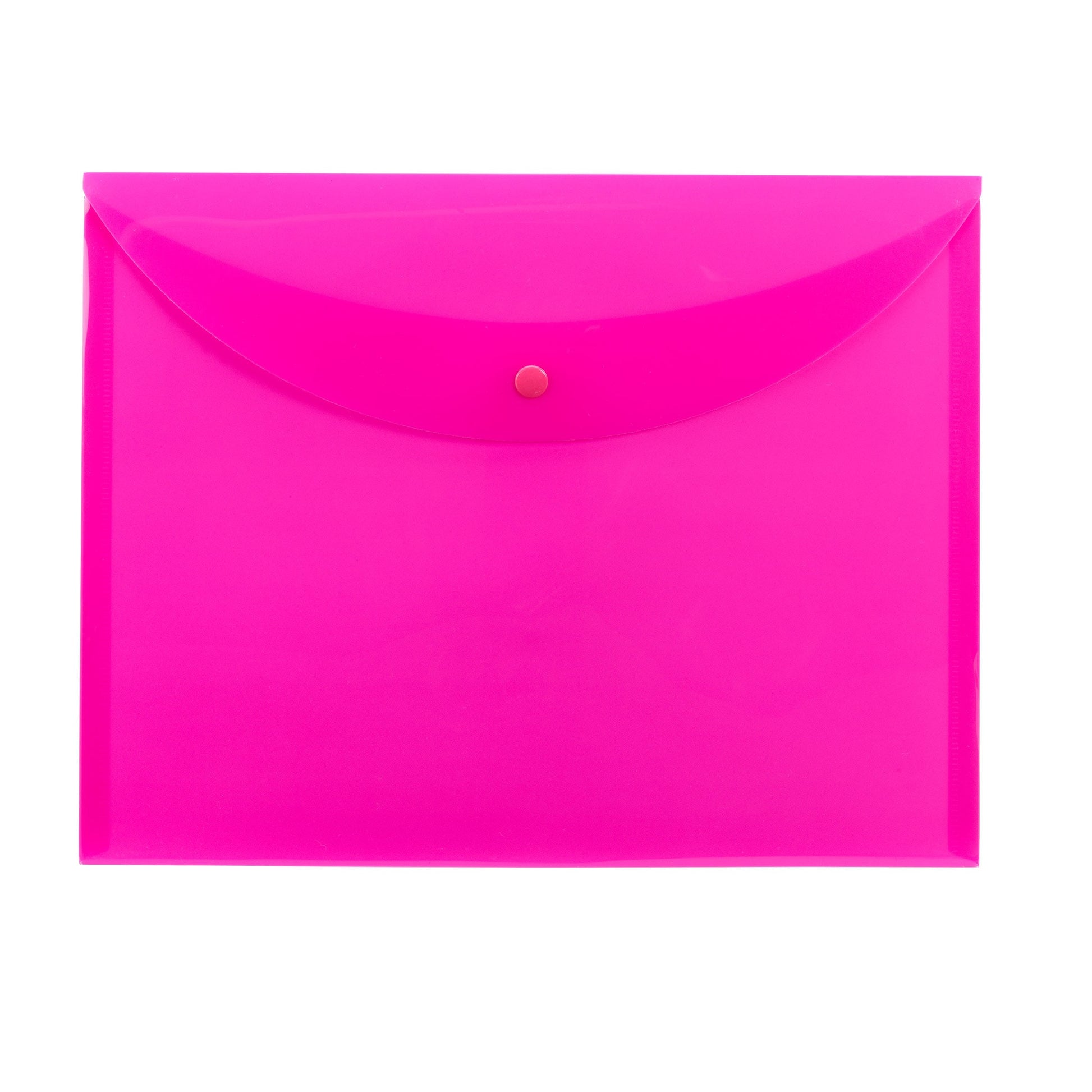 Poly Document Holders, Pink Color, Letter Size, Set of 10, 086486896825