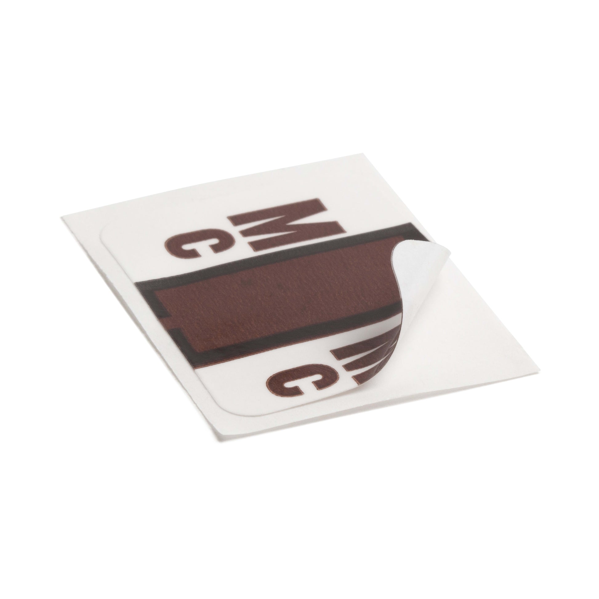 BCCR Bar Style Color-Coded Alphabetic Labels, A-Z Rolls, Brown Color, 1-1/4" X 1" Size, Set of 50, 086486670975