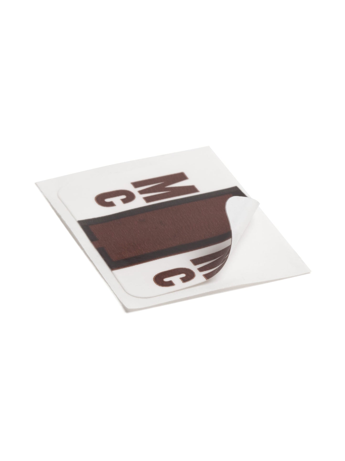 BCCR Bar Style Color-Coded Alphabetic Labels, A-Z Rolls, Brown Color, 1-1/4" X 1" Size,