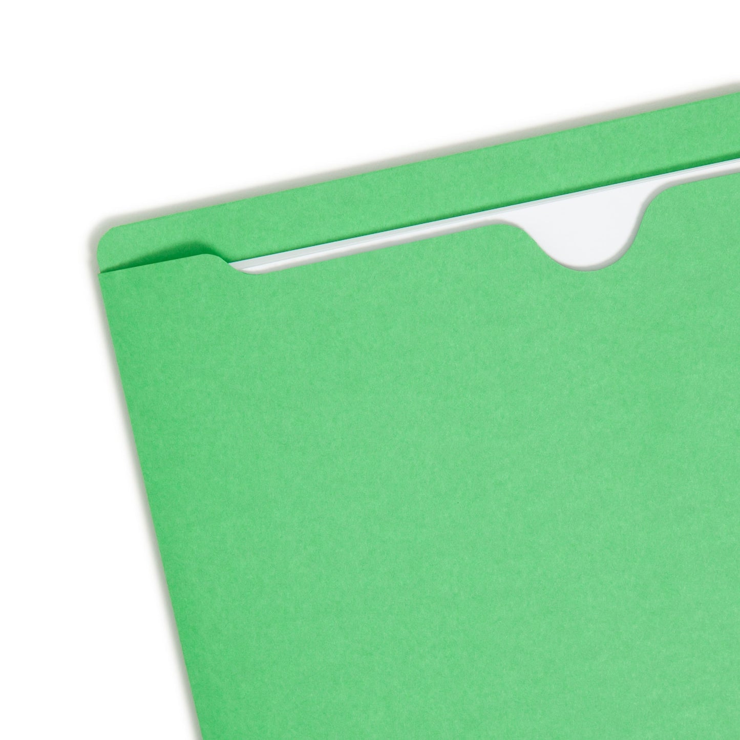 Colored File Jackets, Reinforced Straight-Cut Tab, No Expansion, Green Color, Letter Size, Set of 100, 30086486755031