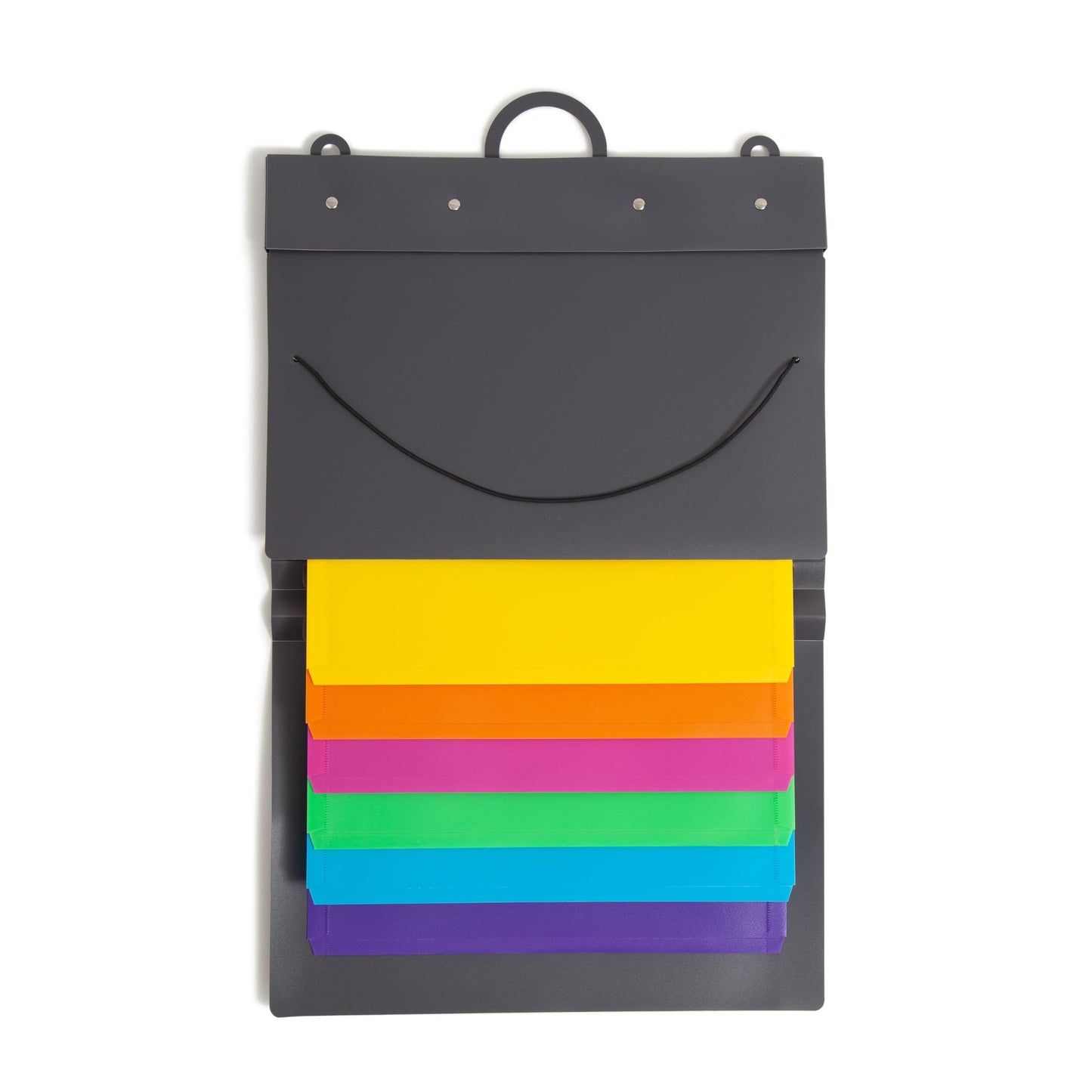 Cascading Wall Organizers, 6 Pockets, Assorted Colors Color, Letter Size, Set of 1, 086486920605