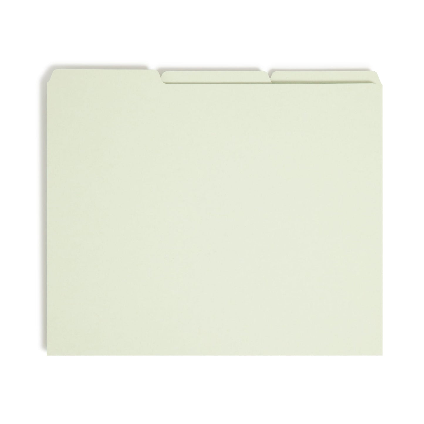 Heavyweight Filing Guides with Blank Tabs, Gray/Green Color, Letter Size, Set of 100, 086486503341