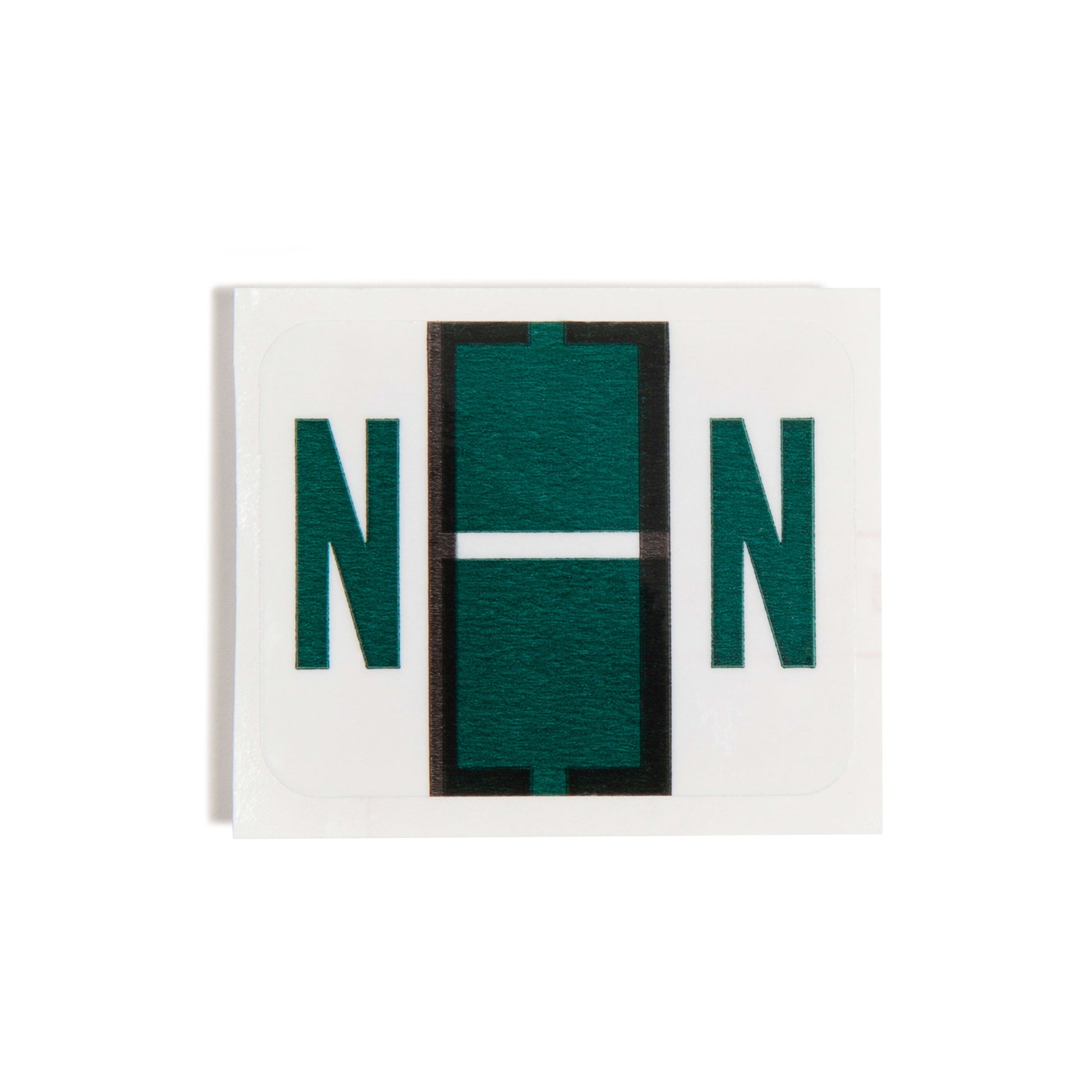 BCCR Bar Style Color-Coded Alphabetic Labels, A-Z Rolls, Dark Green Color, 1-1/4" X 1" Size, Set of 50, 086486670845