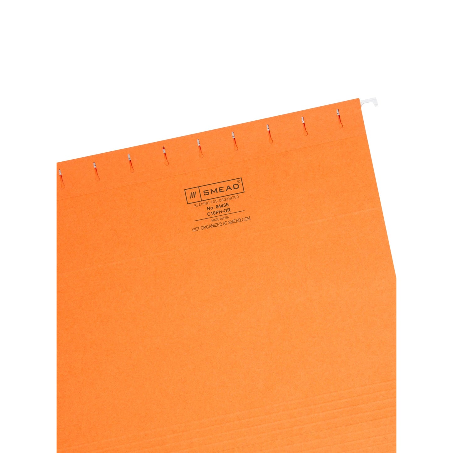 Standard Hanging File Folders, Orange Color, Letter Size, Set of 25, 086486644358