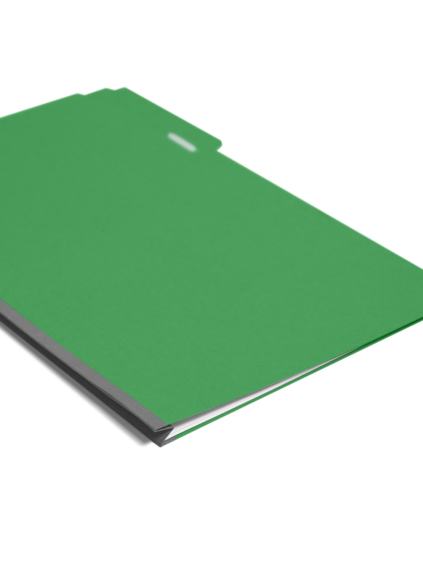 Pressboard File Folder, 1 inch Expansion, 1/3-Cut Tab, Green Color, Legal Size, Set of 25, 086486225465