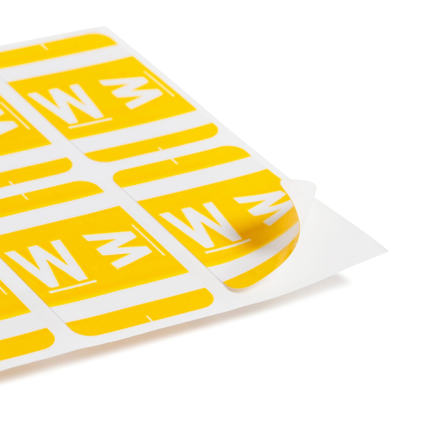AlphaZ® ACCS Color Coded Alphabetic Labels - Sheets, Yellow Color, 1" X 1-5/8" Size, Set of 100, 086486671934