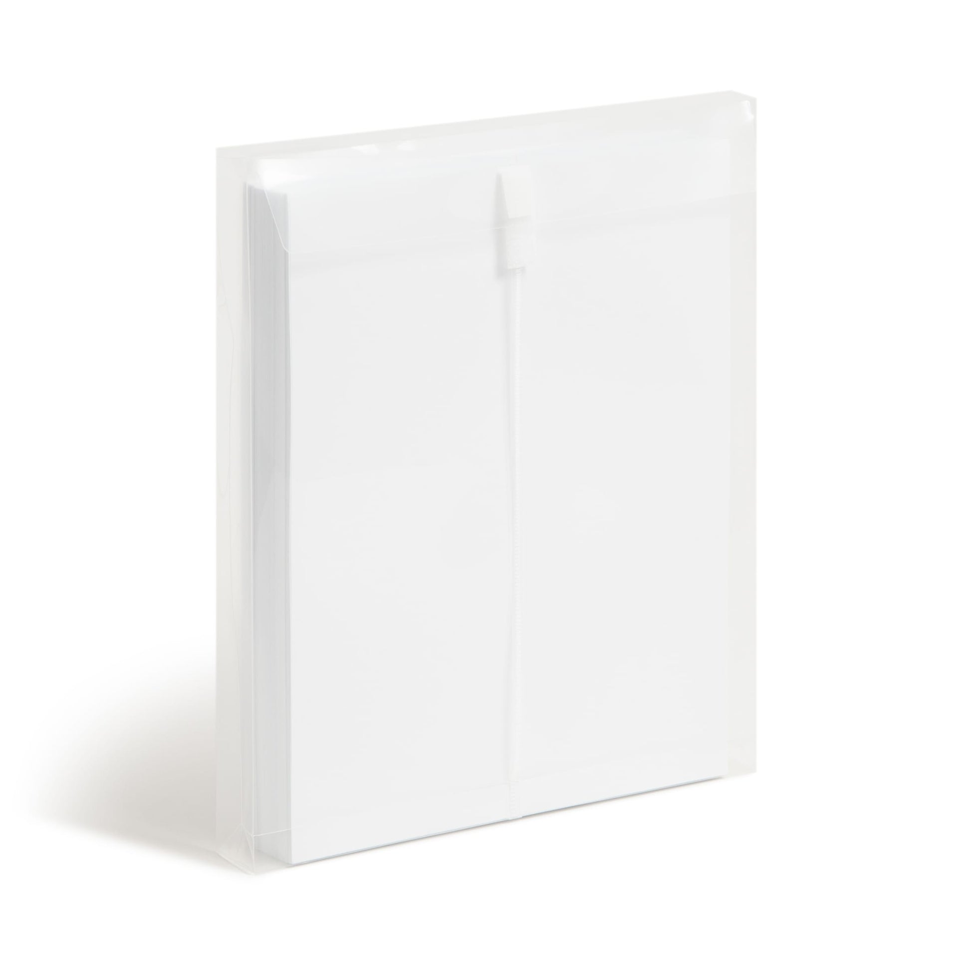 Poly Envelopes with Hook and Loop Closure, 1-1/4 Inch Expansion, Top Load, Clear Color, Letter Size, Set of 5, 086486896702