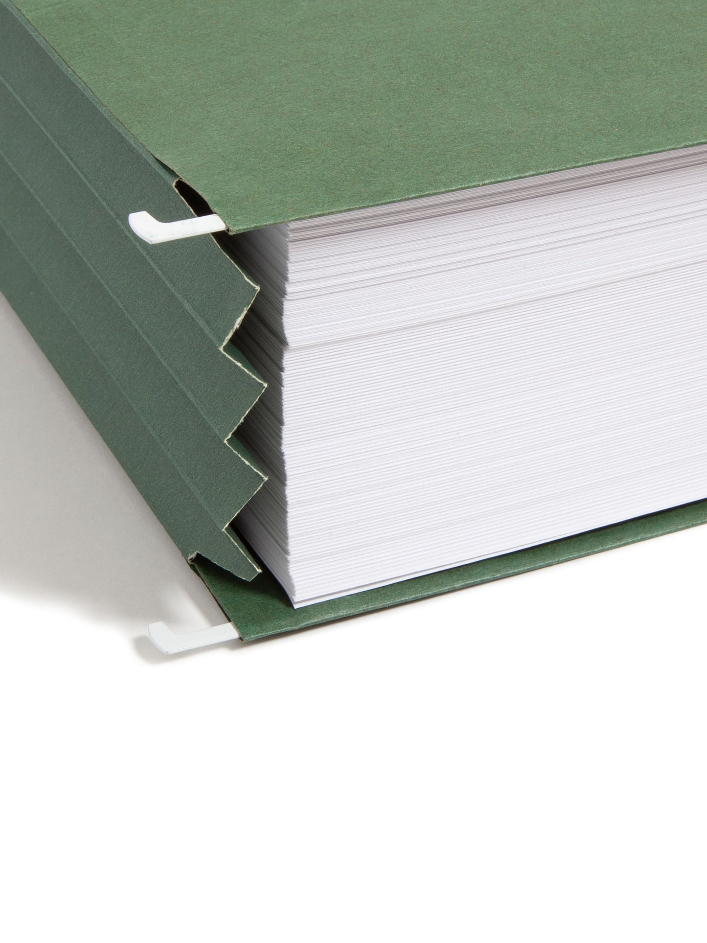 100% Recycled Hanging File Pockets, Standard Green Color, Letter Size, Set of 10, 086486642262