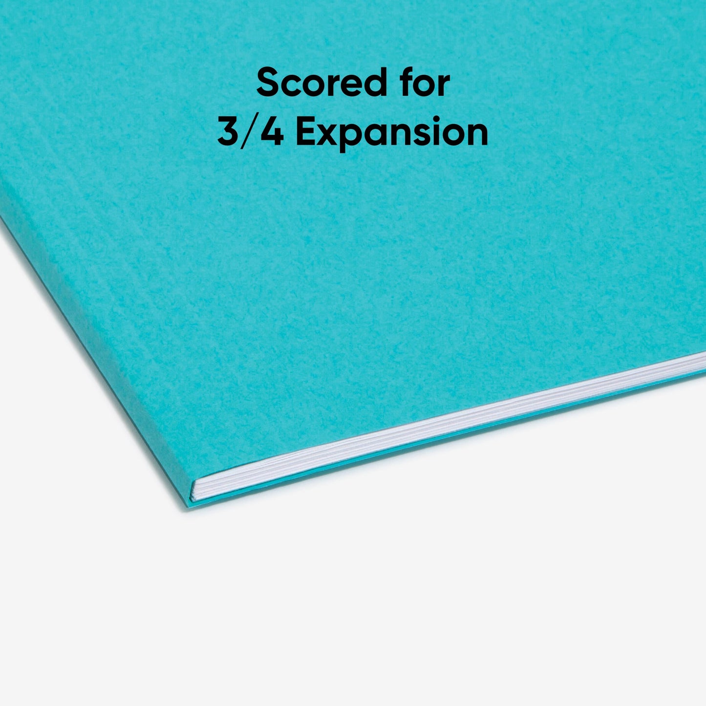 Standard Hanging File Folders with 1/5-Cut Tabs, Aqua Color, Letter Size, Set of 25, 086486640589