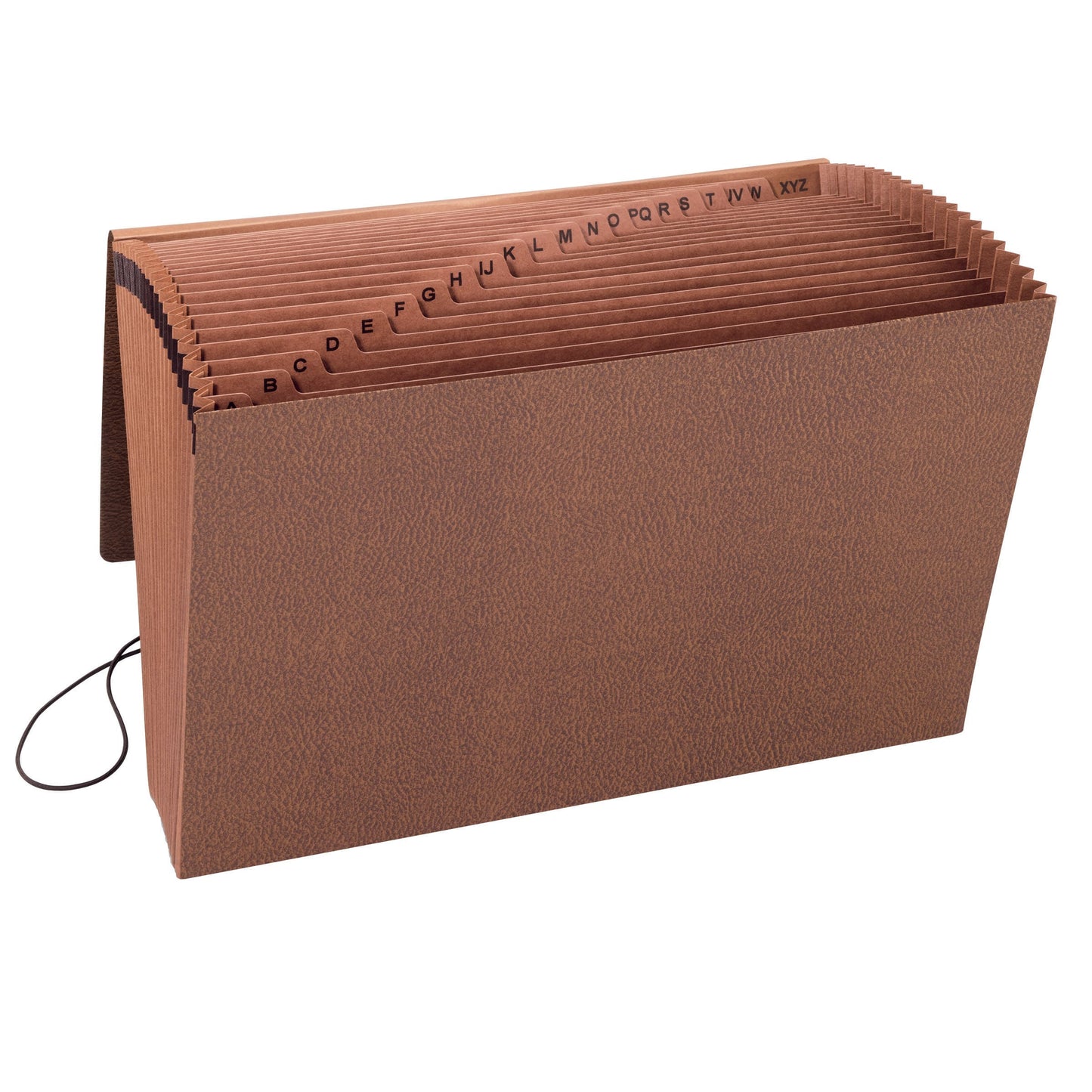 TUFF® Expanding Files with Flap and Elastic Cord, A-Z Tab, 21 Pocket, Brown Color, Legal Size, Set of 1, 086486703208