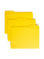 Reinforced Tab File Folders, 1/3-Cut Tab, Yellow Color, Letter Size, Set of 100, 086486129343