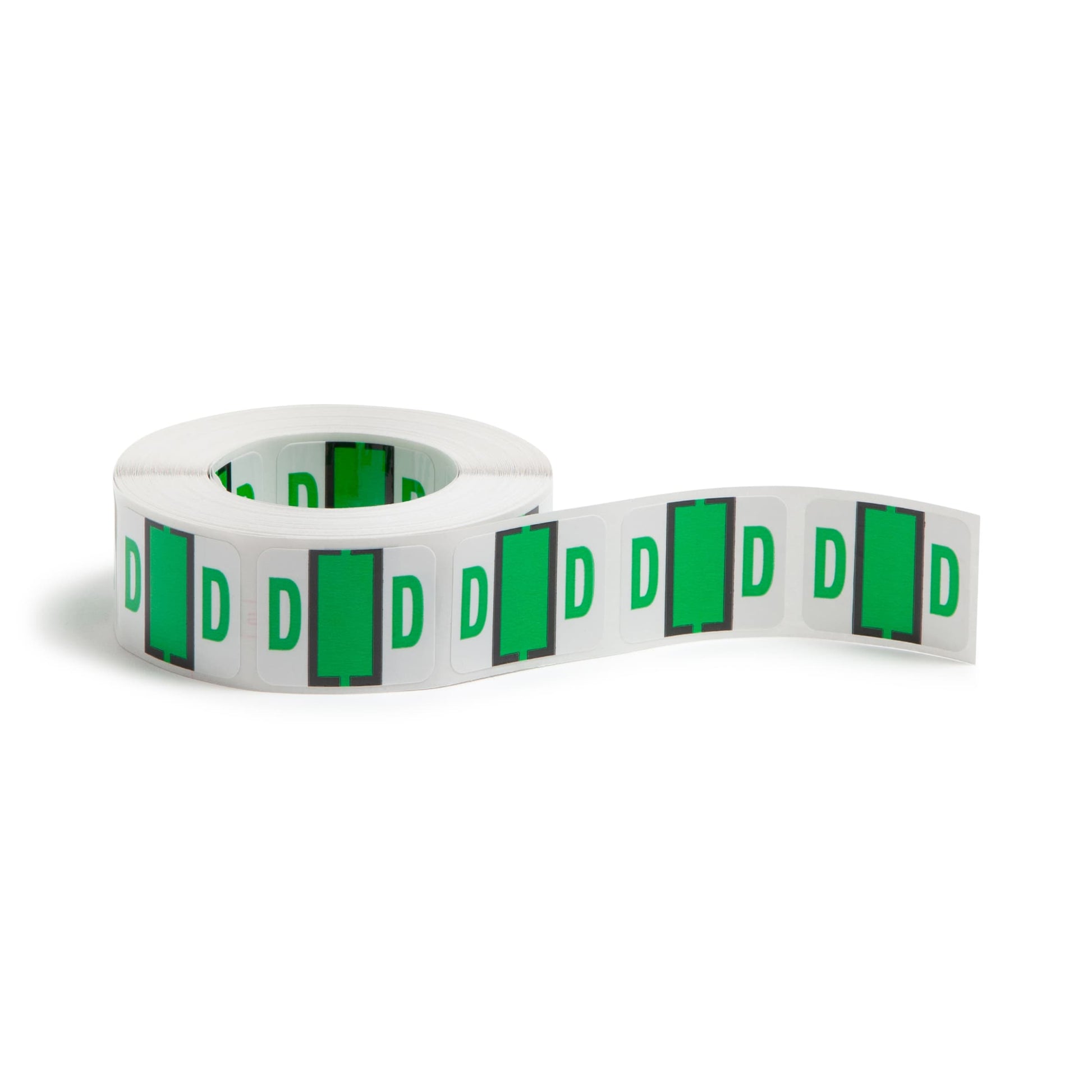 BCCR Bar Style Color-Coded Alphabetic Labels, A-Z Rolls, Light Green Color, 1-1/4" X 1" Size, Set of 50, 086486670746