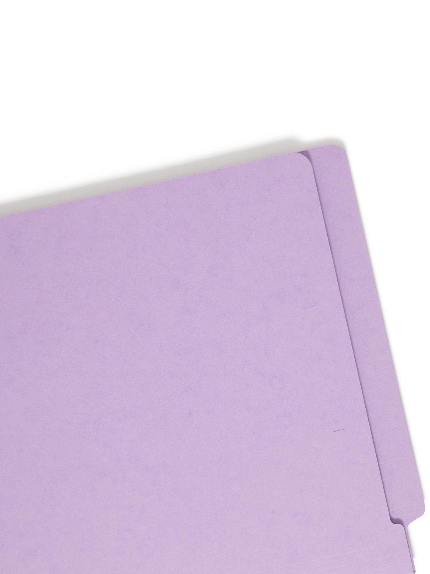 Shelf-Master® Reinforced End Tab Fastener File Folders, Straight-Cut Tab, Lavender Color, Legal Size, Set of 50, 086486285407