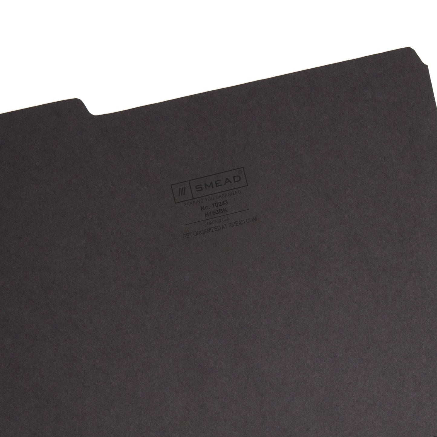 Interior File Folders, Black Color, Letter Size, Set of 100, 086486102438