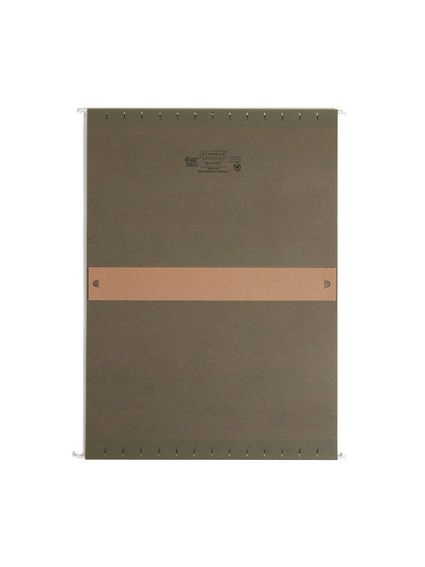 100% Recycled Hanging Box Bottom File Folders, Standard Green Color, Legal Size, Set of 25, 086486650953