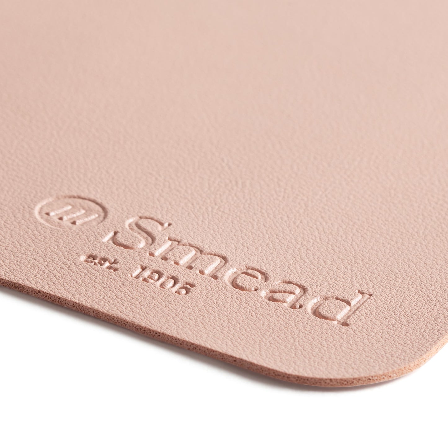 Vegan Leather Desk Pad, Dusty Rose Color, 36"X17" Size, Set of 1, 086486648295