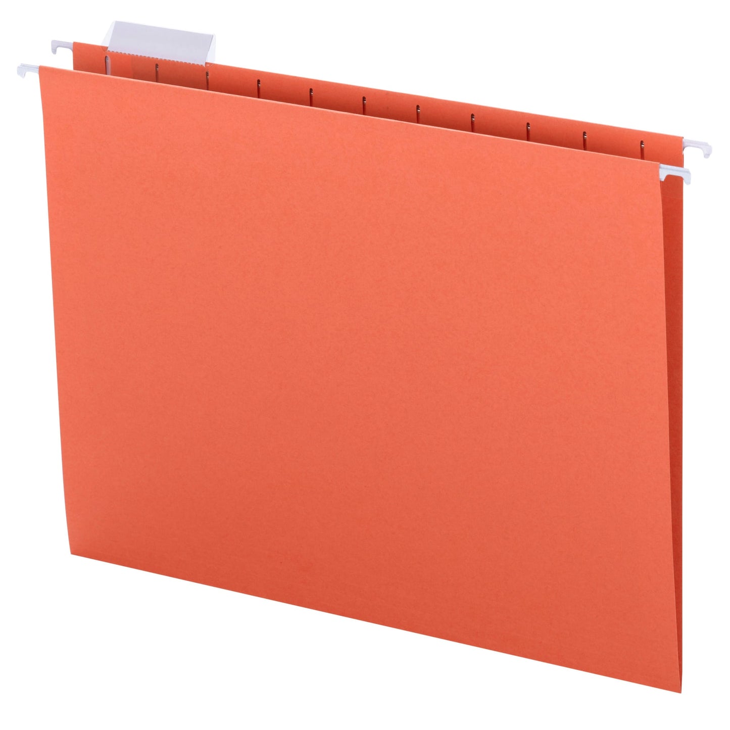 Standard Hanging File Folders with 1/5-Cut Tabs, Orange Color, Letter Size, Set of 25, 086486640657