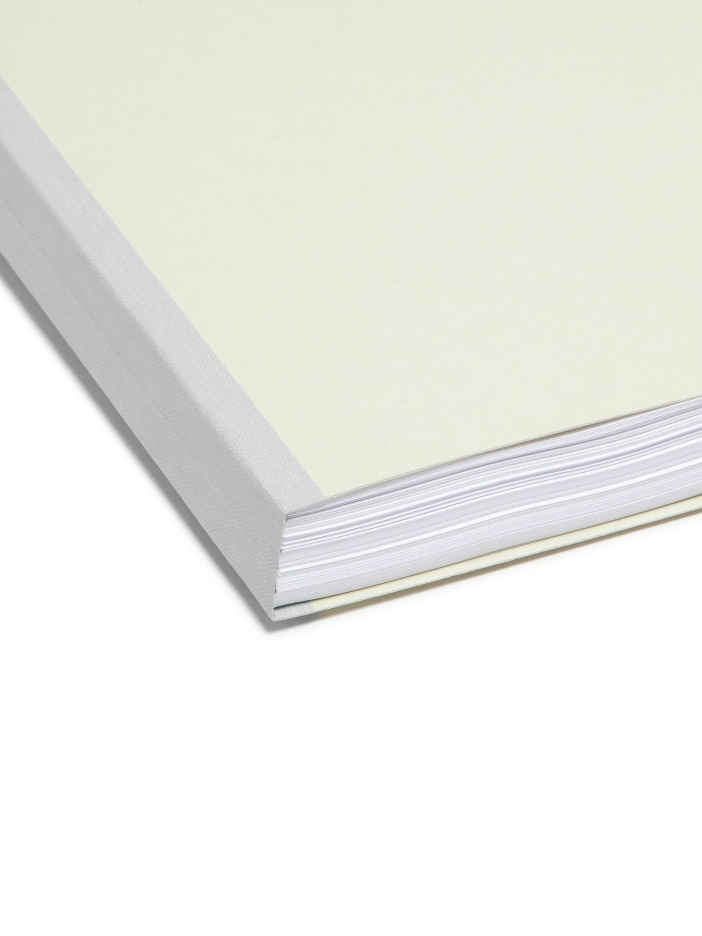 Pressboard File Folder, 1/3-Cut Tab Flat Metal, 1 inch Expansion, Gray/Green Color, Letter Size,