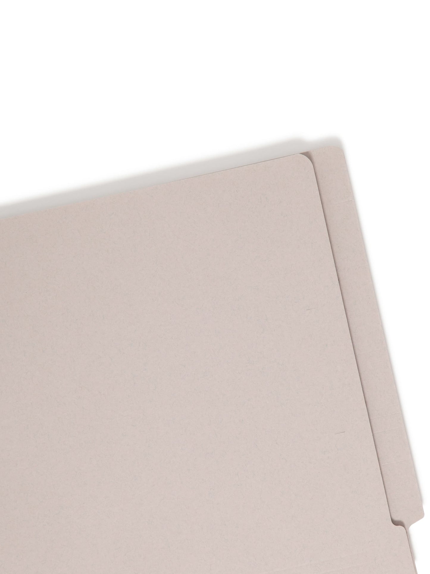Shelf-Master® Reinforced End Tab Fastener File Folders, Straight-Cut Tab, Gray Color, Letter Size, Set of 50, 086486258494