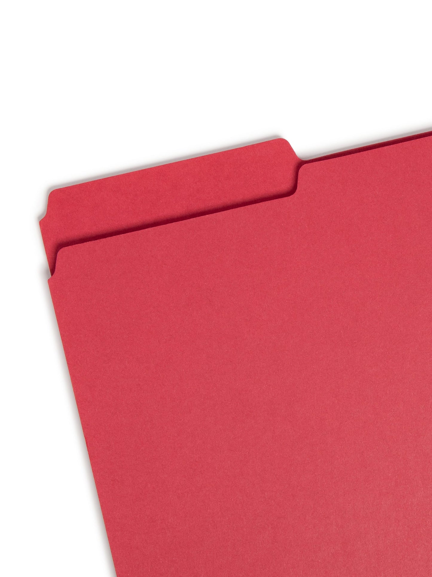 Pressboard File Folder, 1 inch Expansion, 1/3-Cut Tab, Bright Red Color, Legal Size, Set of 25, 086486225380