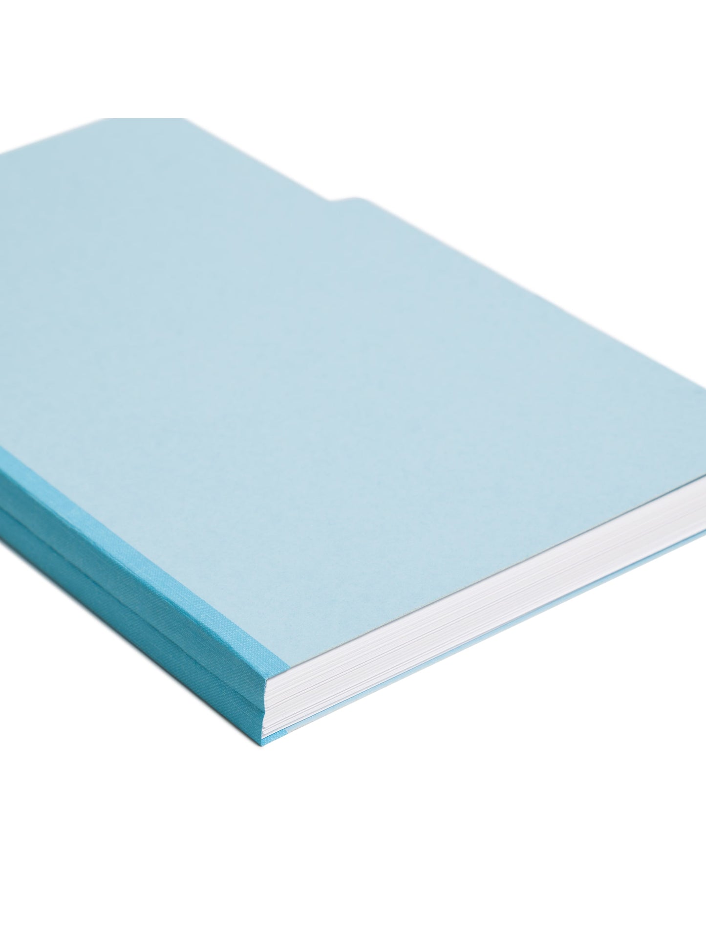 Pressboard File Folder, 1 inch Expansion, 1/3-Cut Tab, Blue Color, Legal Size,