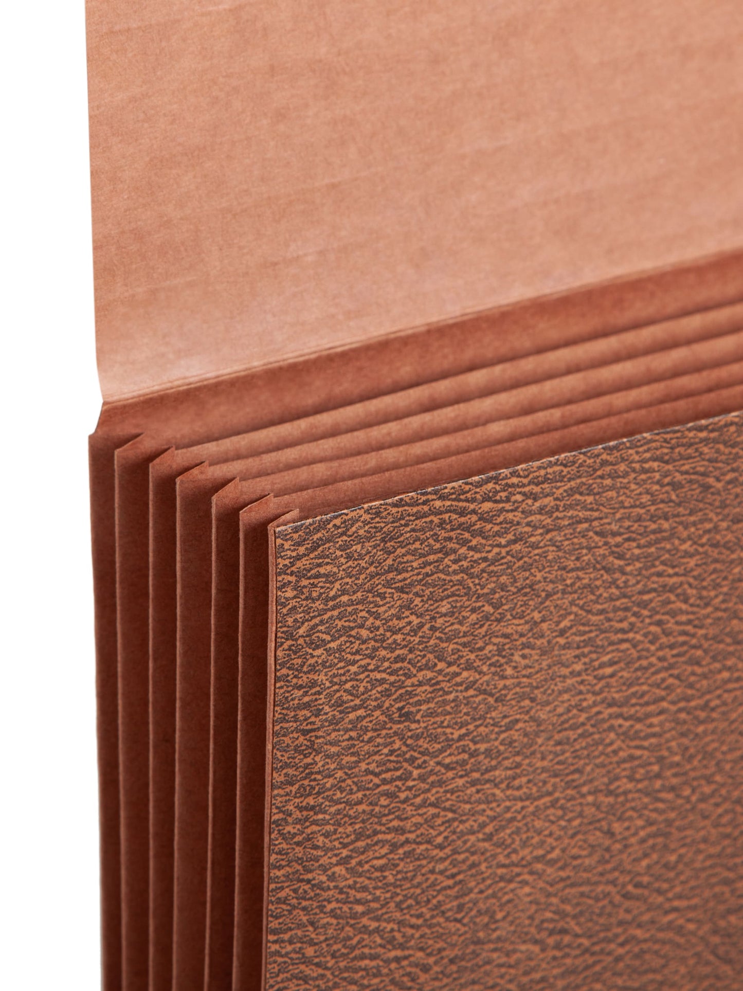 Redrope-Printed Partition Wallets with Elastic Cord, 5-1/4 Inch Expansion, 6 Pocket, 5 Divider, Brown Color, Legal Size, Set of 10, 30086486724754