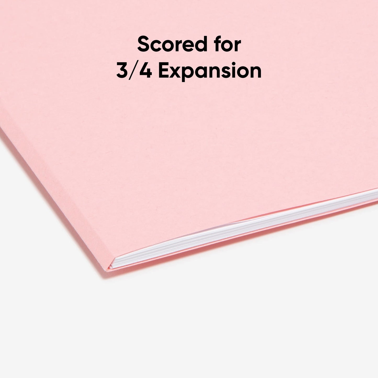 Standard File Folders, 1/3-Cut Tab, Pink Color, Letter Size, Set of 100, 086486126434