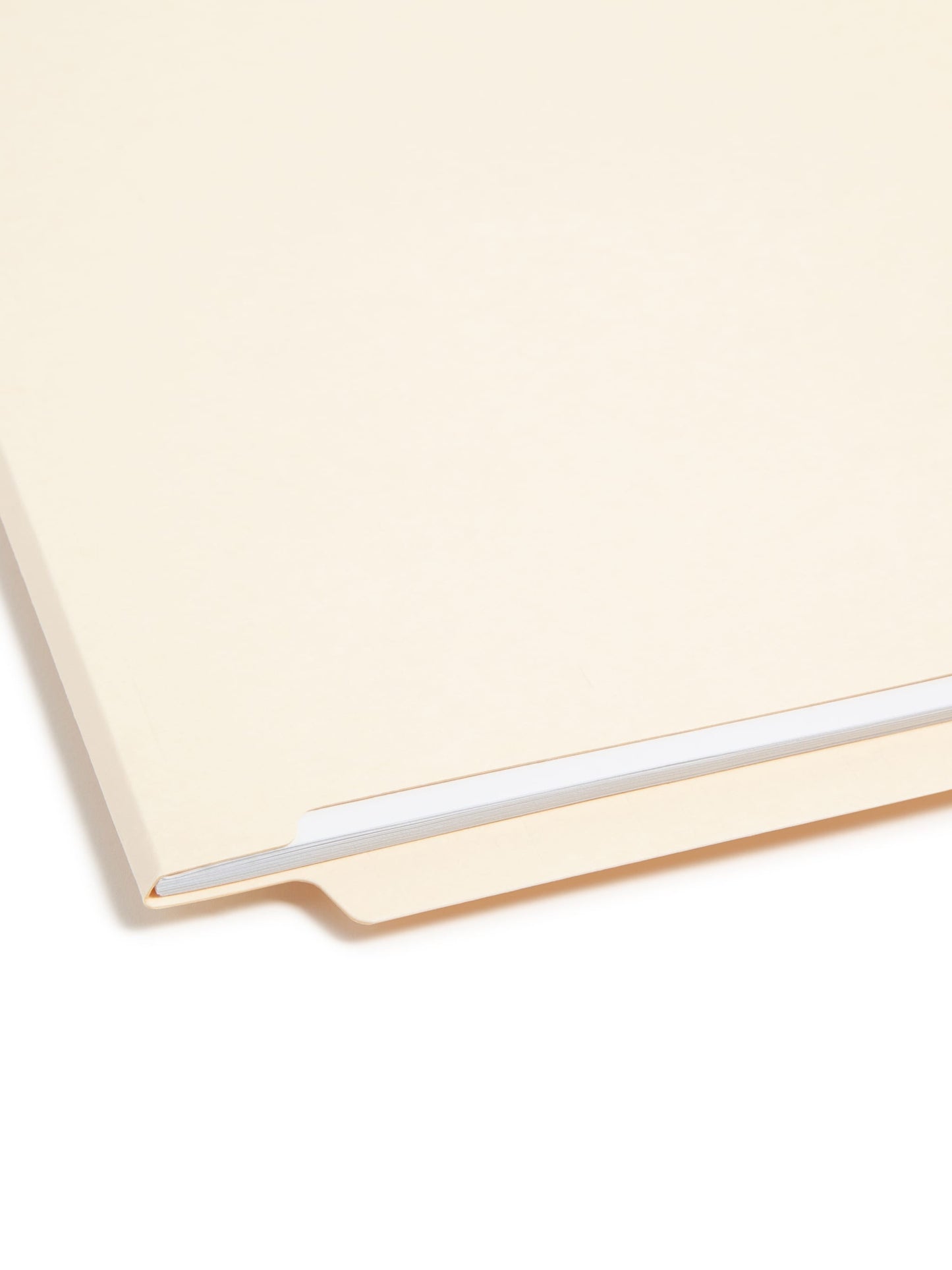 Shelf-Master® Reinforced End Tab Fastener File Folders, Straight-Cut Tab, Manila Color, Letter Size, Set of 50, 086486341103