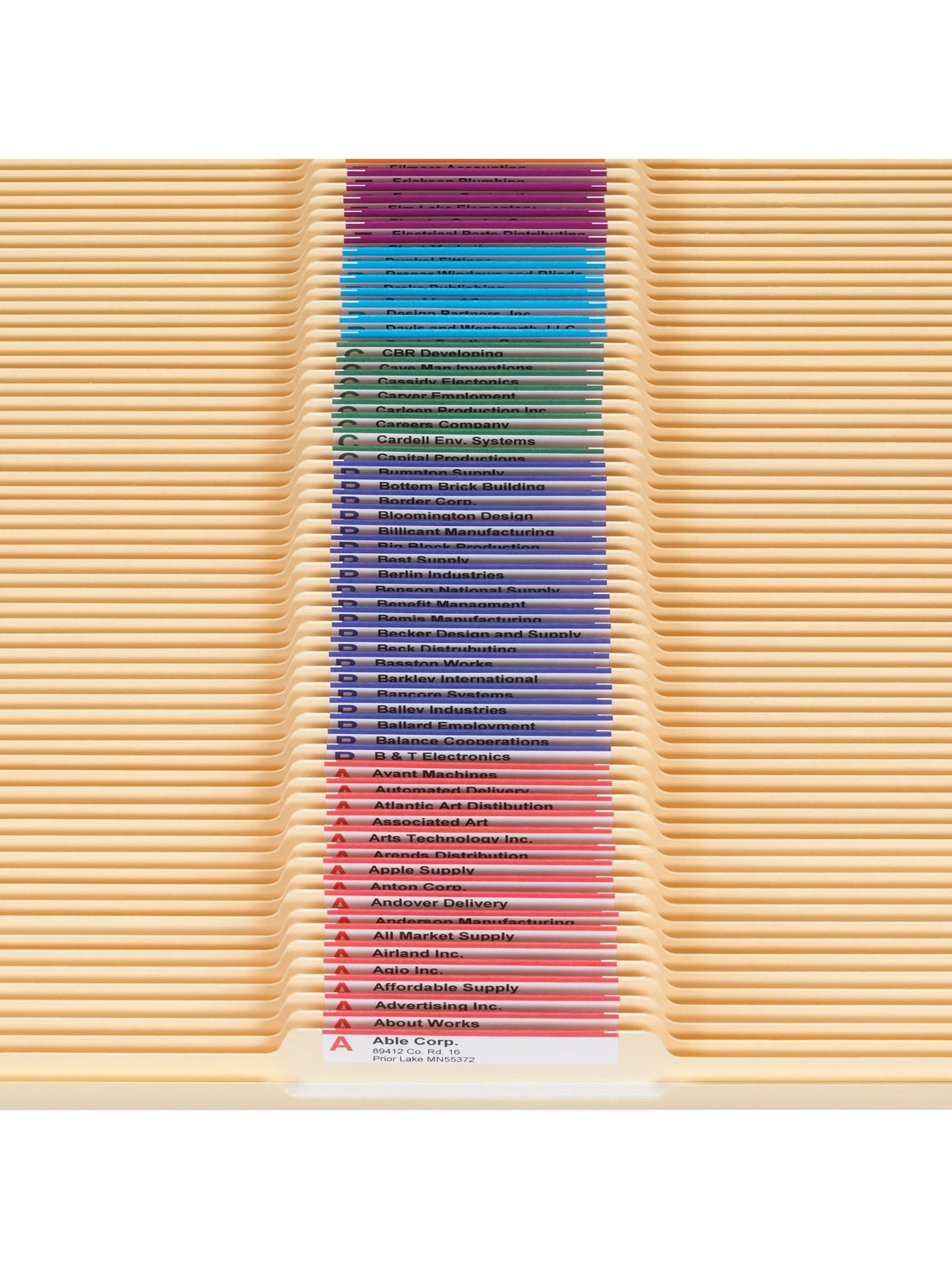 Standard File Folders, 1/3-Cut Center Tab, Manila Color, Letter Size, Set of 100, 086486103329