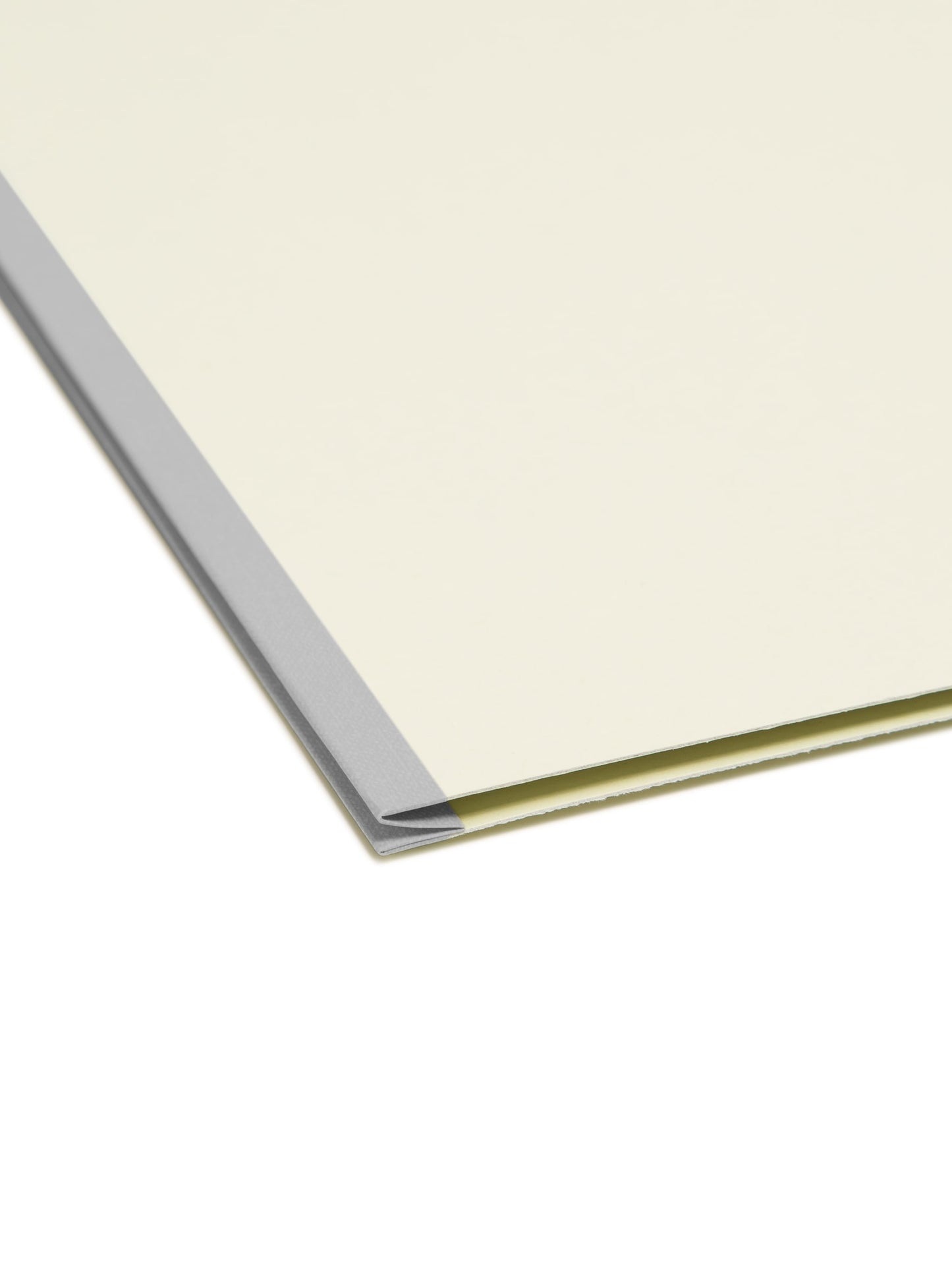 SafeSHIELD® Pressboard Fastener File Folders, 1 inch Expansion, 1/3-Cut Tab, Gray/Green Color, Letter Size,