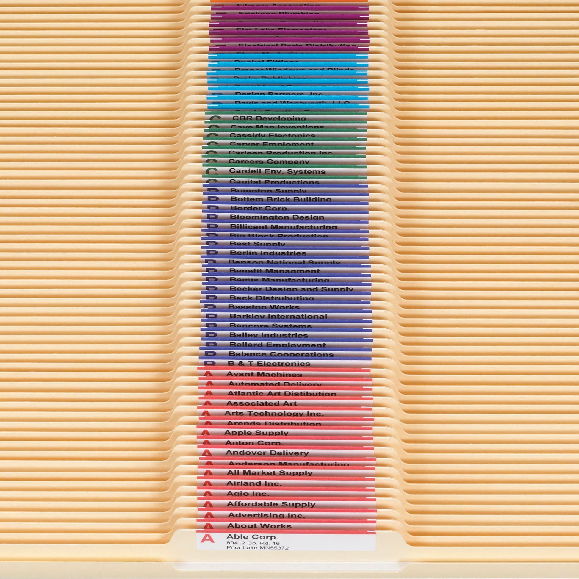 Reinforced Tab File Folders, 1/3-Cut Center Tab, Manila Color, Letter Size, Set of 100, 086486103367