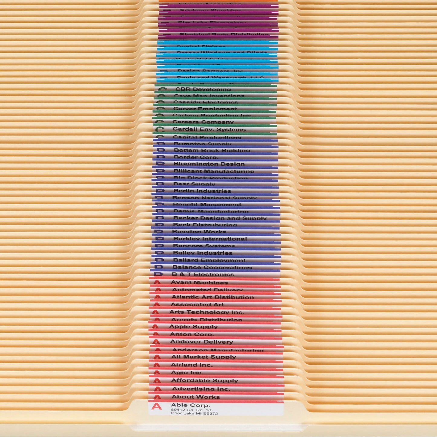 Reinforced Tab File Folders, 1/3-Cut Center Tab, Manila Color, Letter Size, Set of 100, 086486103367