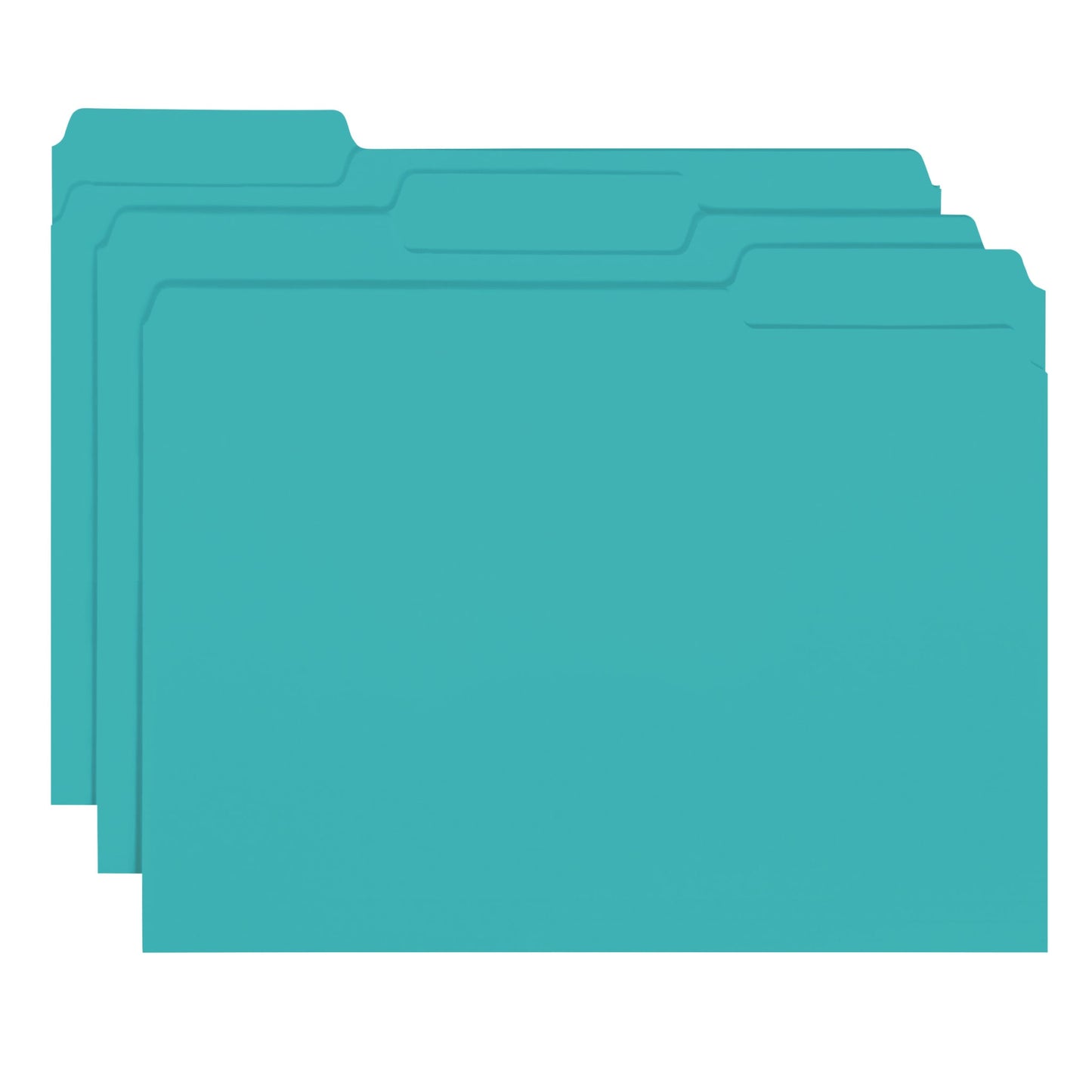 Interior File Folders, Aqua Color, Letter Size, Set of 100, 086486102353