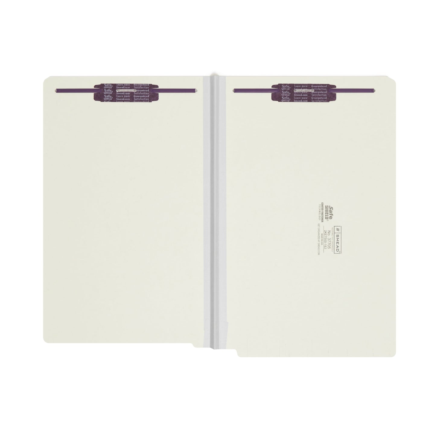 SafeSHIELD®  Pressboard End Tab Fastener File Folders, Straight-Cut Tab, 1 inch Expansion, Gray/Green Color, Legal Size, Set of 25, 086486377058