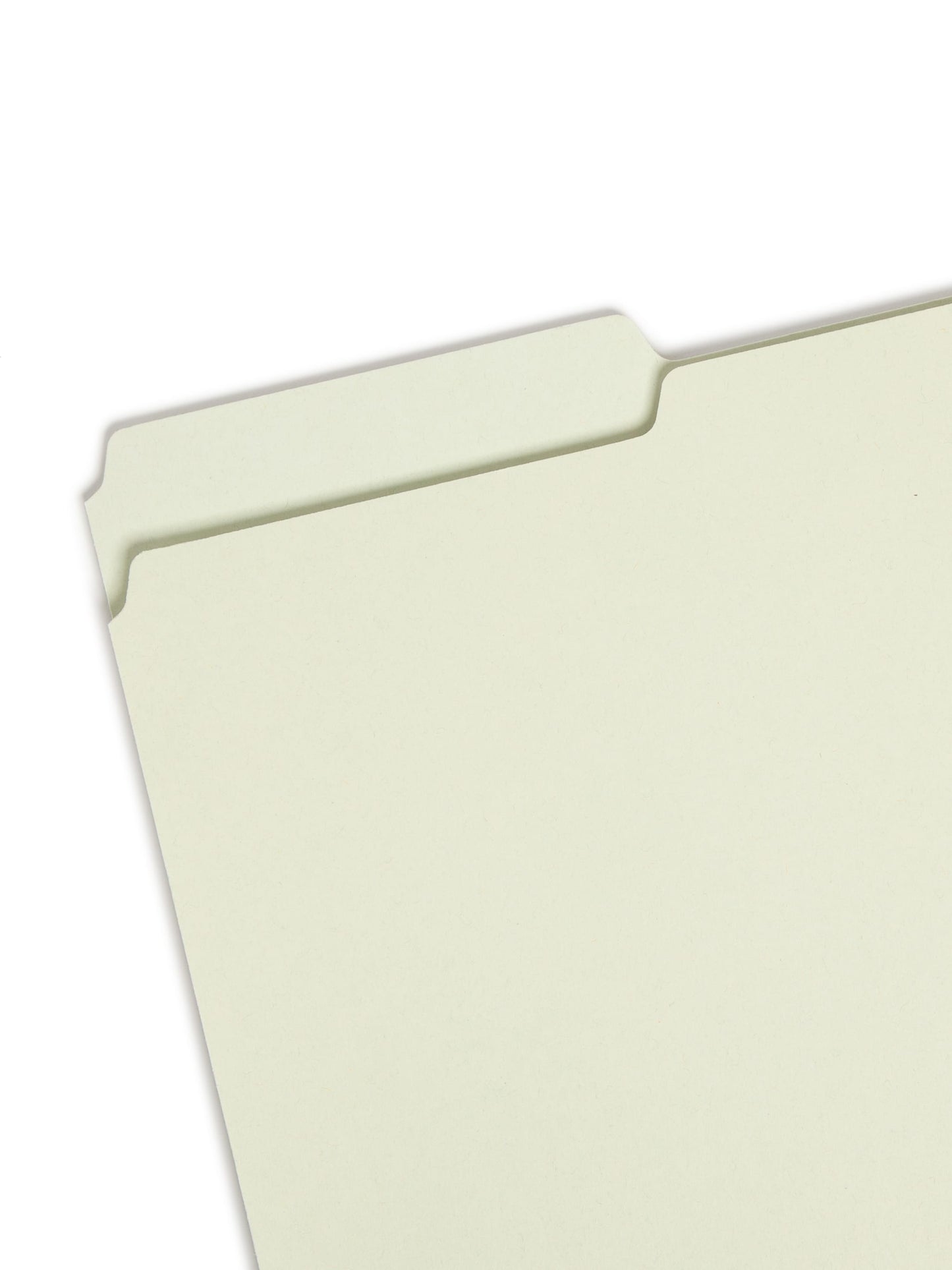 SafeSHIELD® Pressboard Fastener File Folders, 3 inch Expansion, 1/3-Cut Tab, Gray/Green Color, Letter Size,