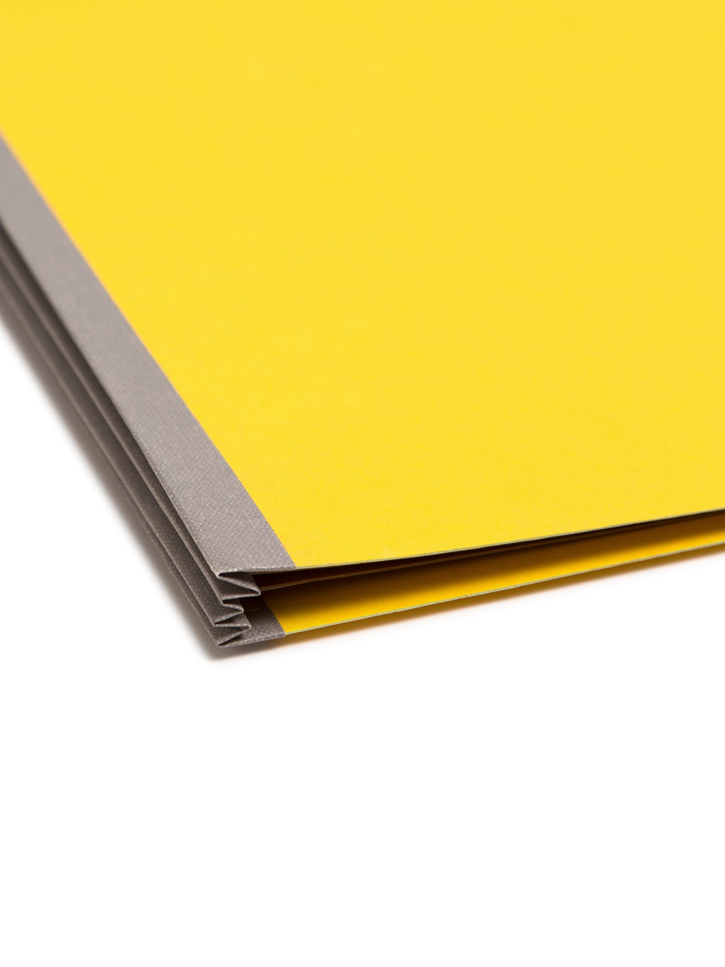 SafeSHIELD® Premium Pressboard Classification File Folders, 2 Dividers, 2 inch Expansion, 2/5-Cut Tab, Yellow Color, Legal Size, Set of 10, 30086486192034