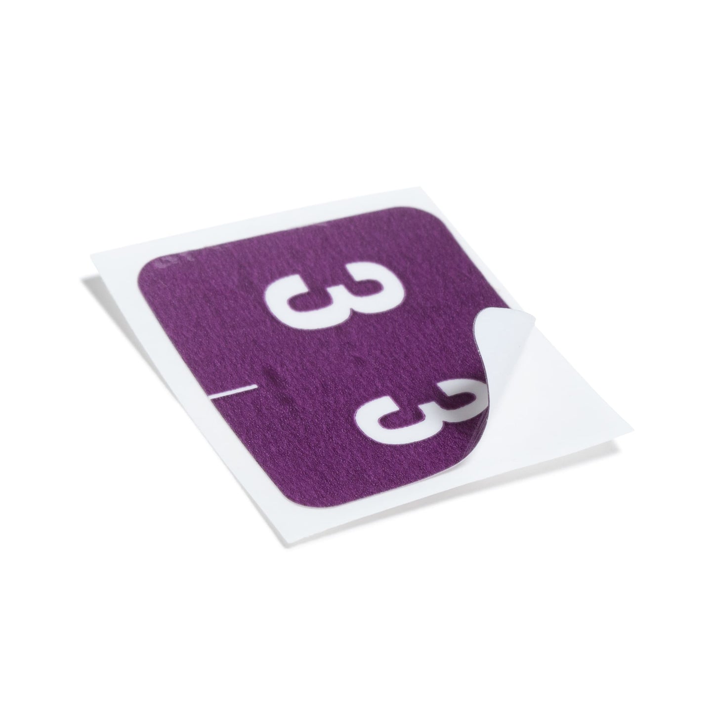DCCRN Color-Coded Numeric Labels - Rolls, Purple Color, 1-1/4" X 1" Size, Set of 500, 086486673433