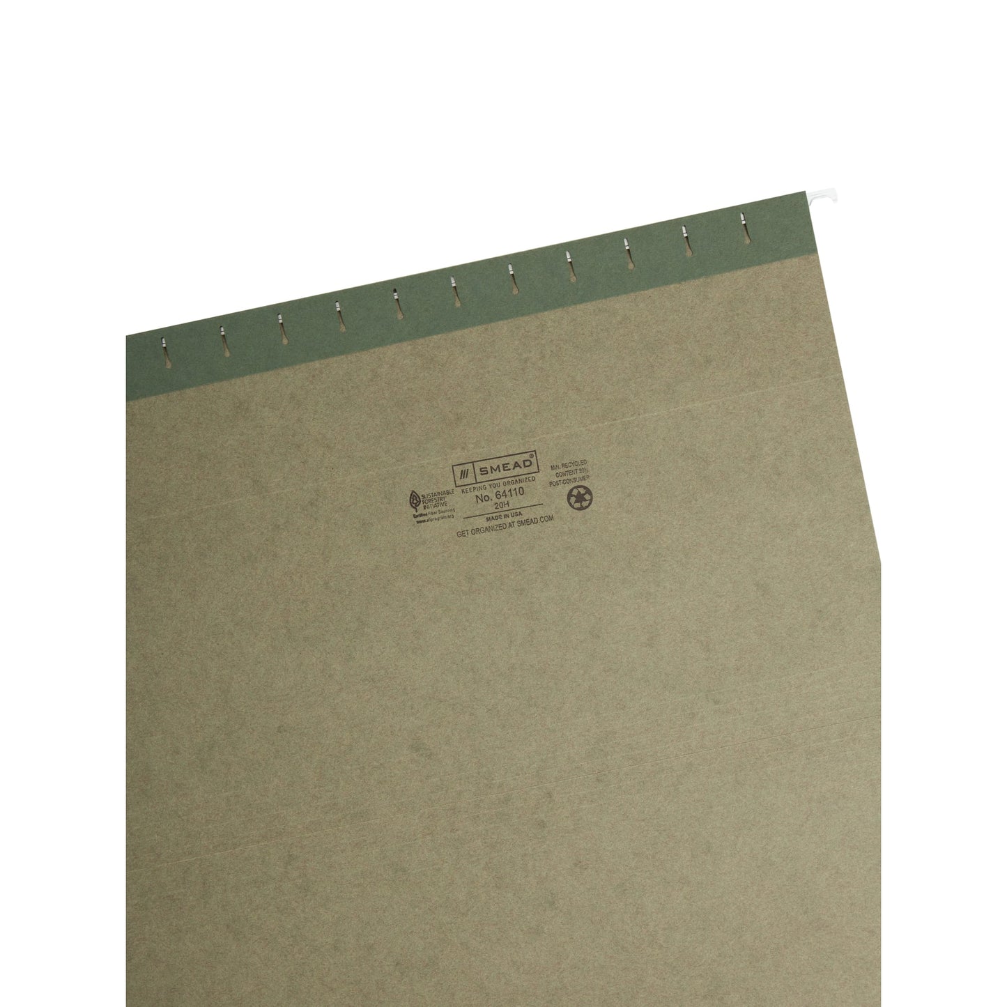 Standard Hanging File Folders, Standard Green Color, Legal Size, Set of 25, 086486641104
