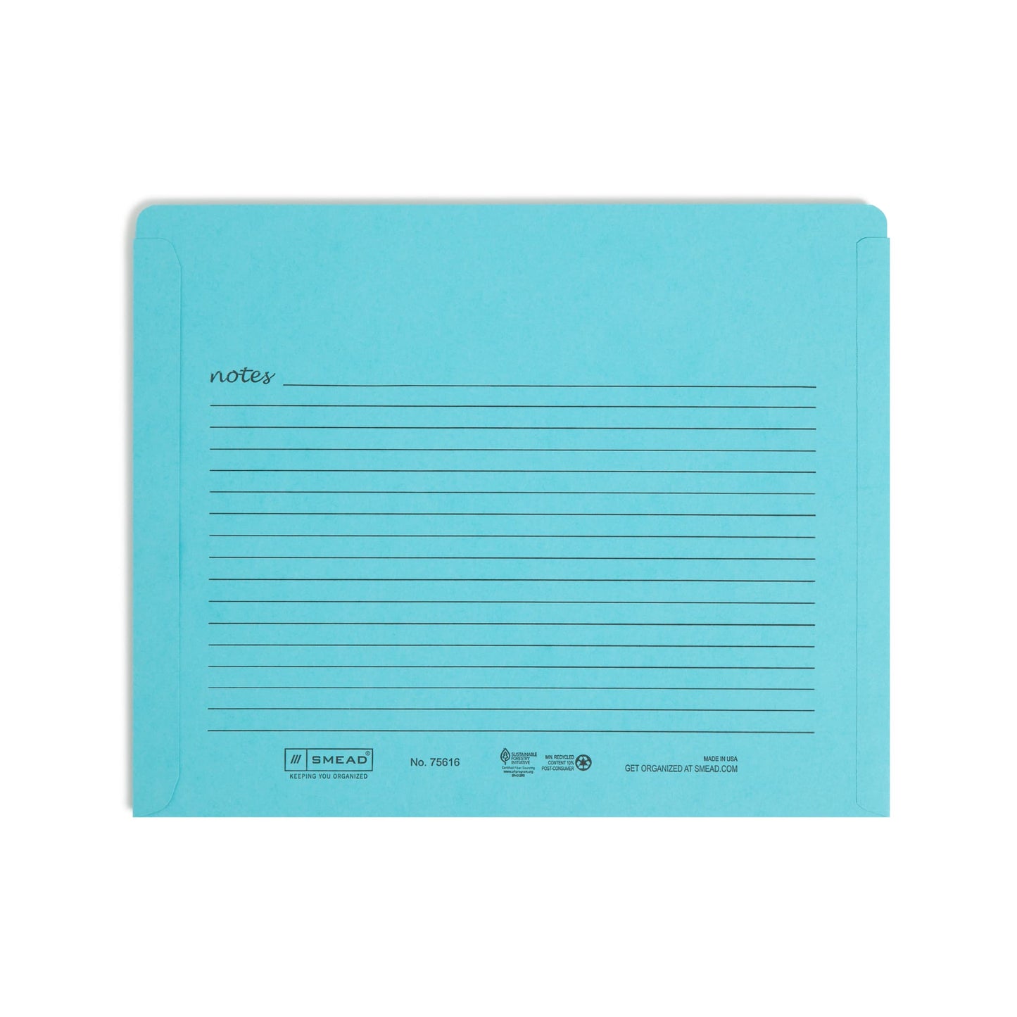 Notes File Jackets, Reinforced Straight-Cut Tab, Assorted Colors Color, Letter Size, Set of 12, 086486756167