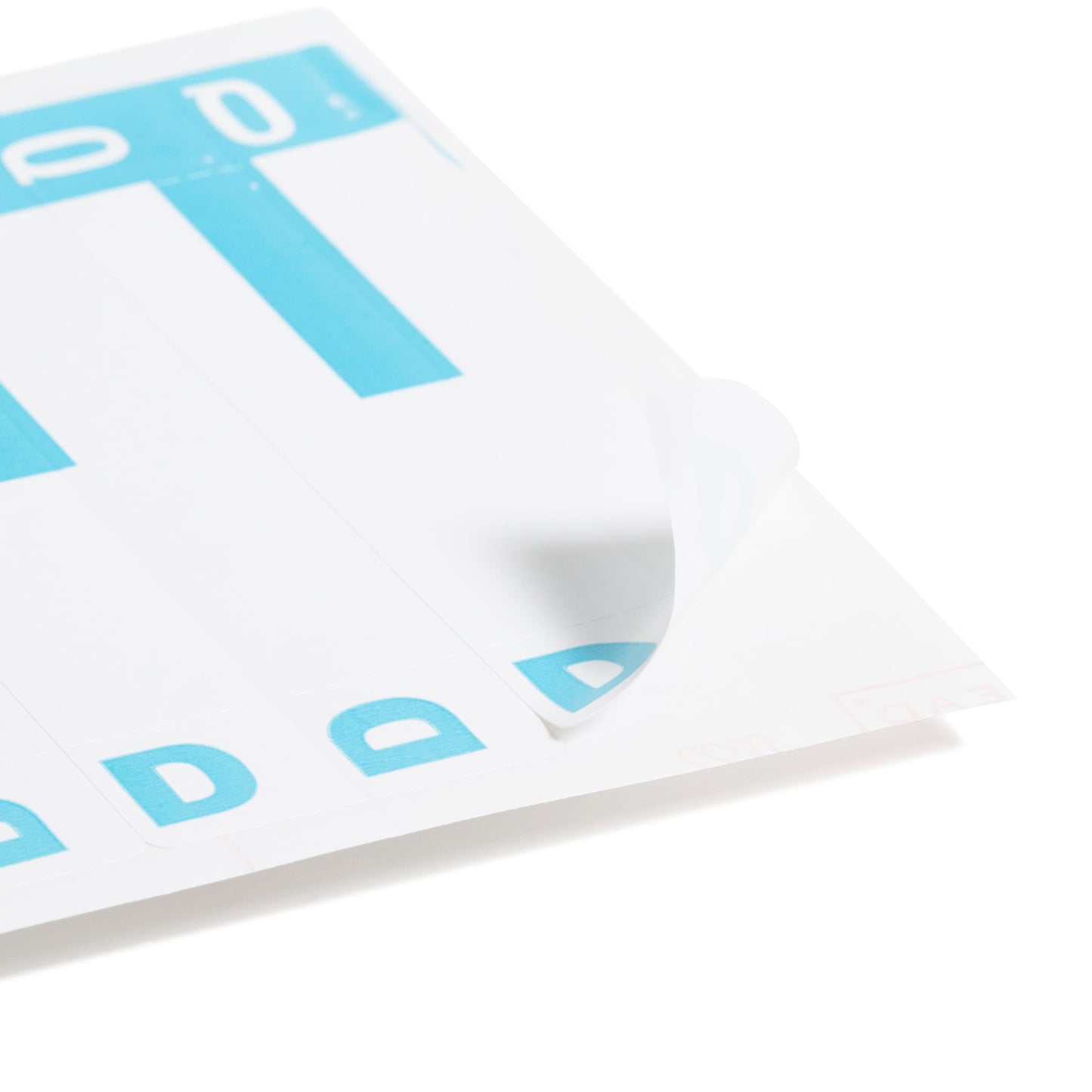 AlphaZ® NCC Color-Coded Name Labels - Sheets, Light Blue Color, 3-5/8" X 1-5/32" Size, Set of 100, 086486671552