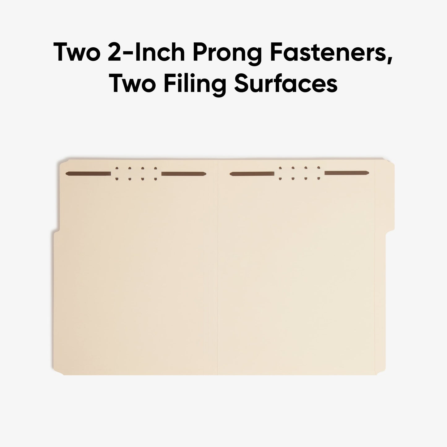 Fastener File Folders, 1/3 Cut, Manila, Letter, Manila Color, Letter Size, Set of 25, 086486145367